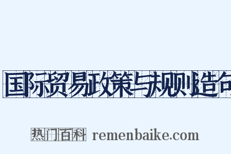 国际贸易政策与规则造句是什么意思的图片